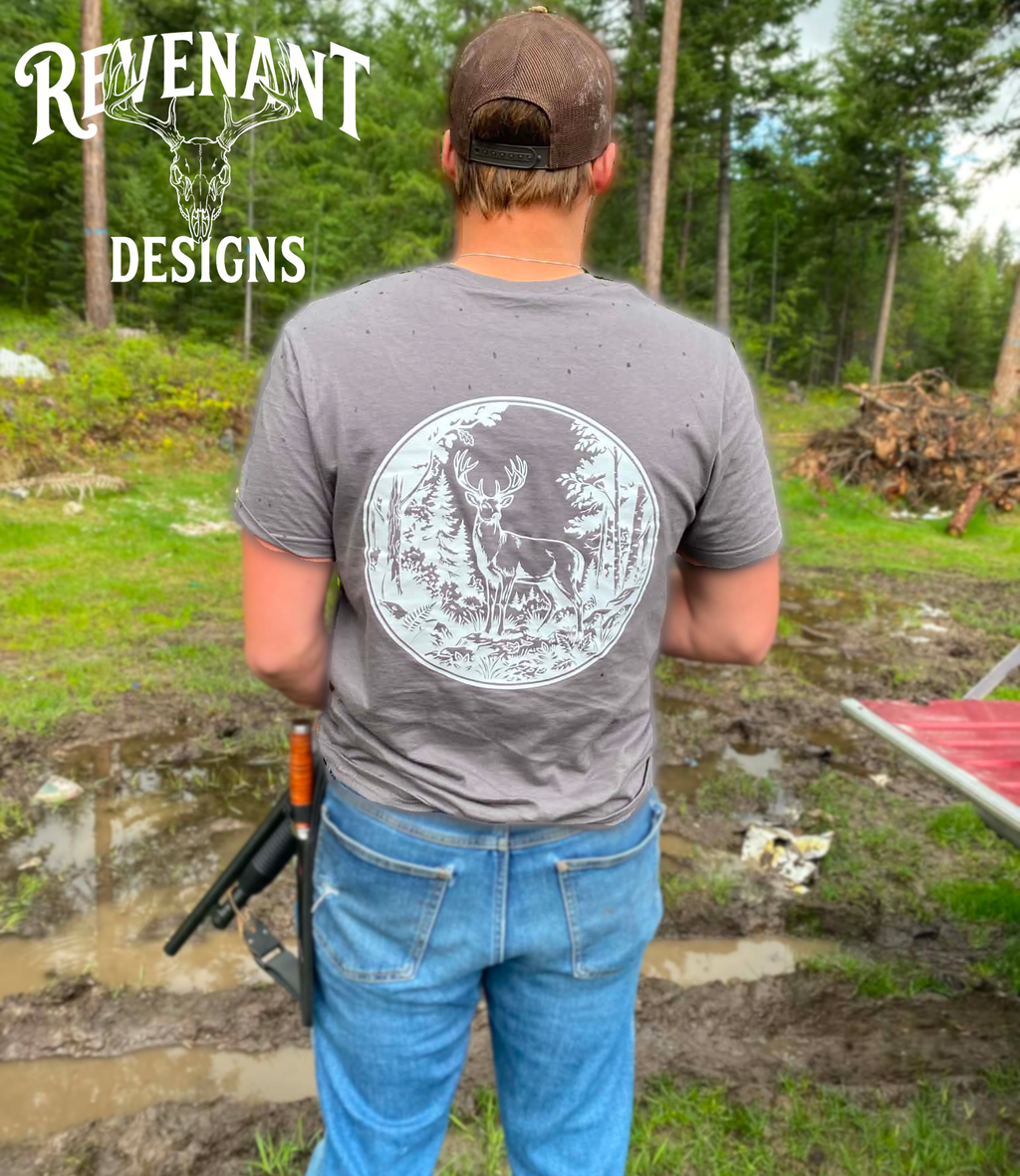 White Tail Deer & Euro Mount Shirt